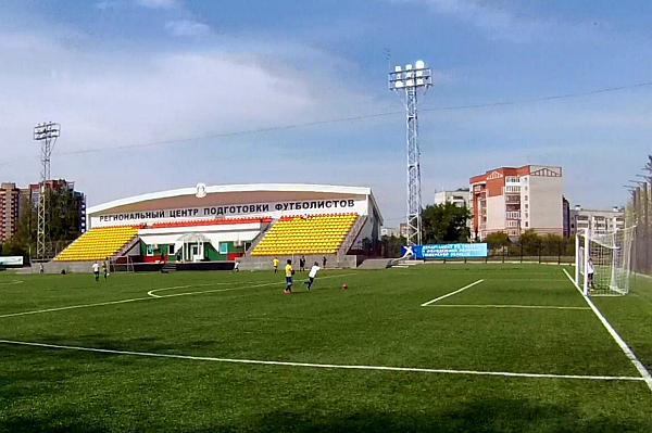Табло MS-6219 на футбольном поле регионального центра подготовки футболистов в г. Тюмень.