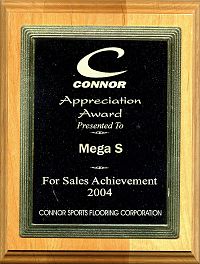 Благодарность фирме "Мегас" от фирмы "Connor", 2004
