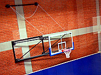 Ферма (навеска щита  баскетбольного) складная, настенного крепления, производства фирмы  PORTER (США).